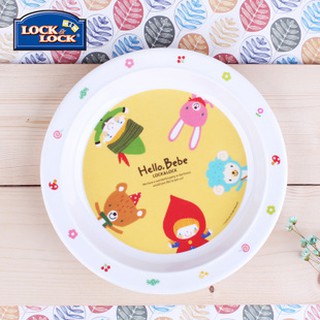 Đĩa nhựa melamine dành cho trẻ em Hello Bebe Lock&Lock LBB460