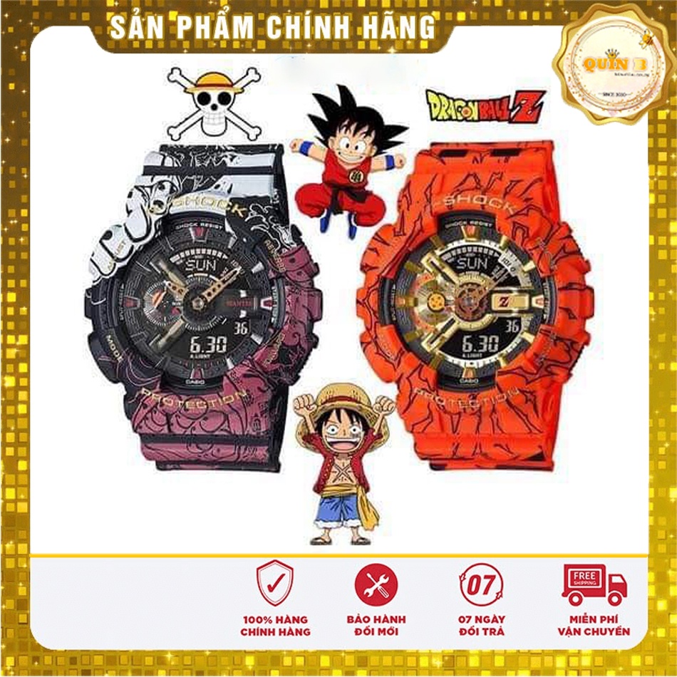 Đồng Hồ Thể Thao ONE PIECE & DRAGONBALL Unisex Đa chức năng chạy cả kim và điện tử_Clip Thật