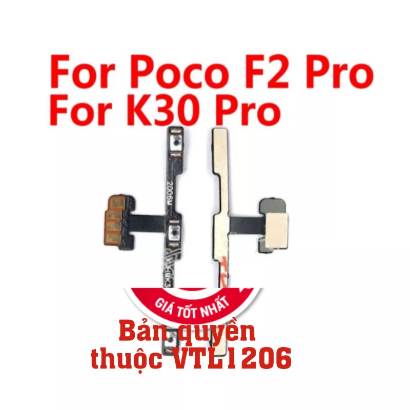 Cáp nguồn âm lượng K30 Pro  poco F2 Pro