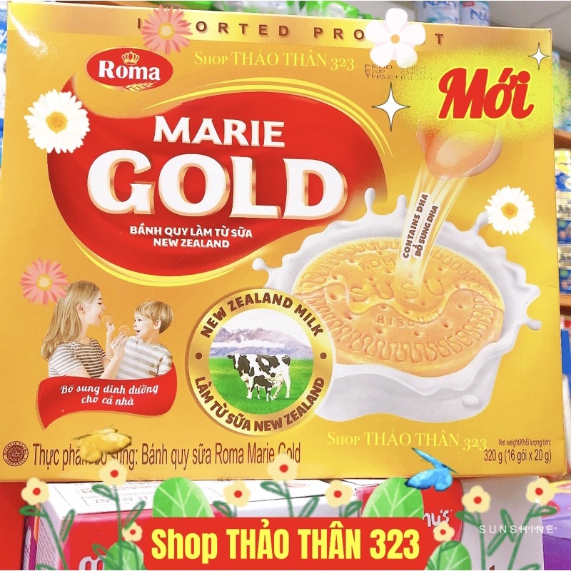T07/2024- Bánh Quy Sữa MARIE GOLD Làm Từ Sữa New Zealand Milk