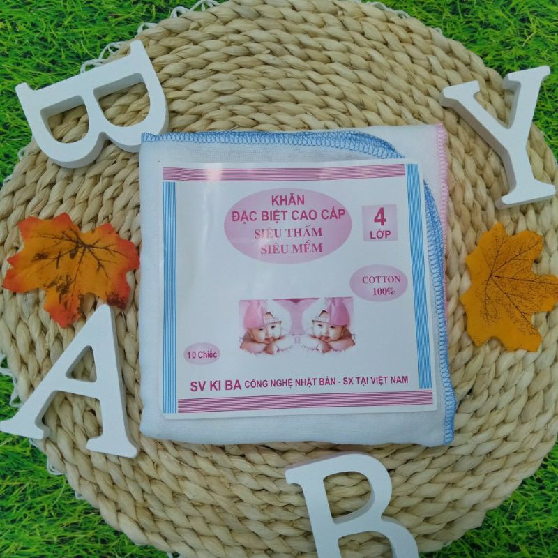 Sét 10 Khăn sữa# sét 10 khăn vải màn # khăn xô 2 lớp - 3 lớp - 4 lớp