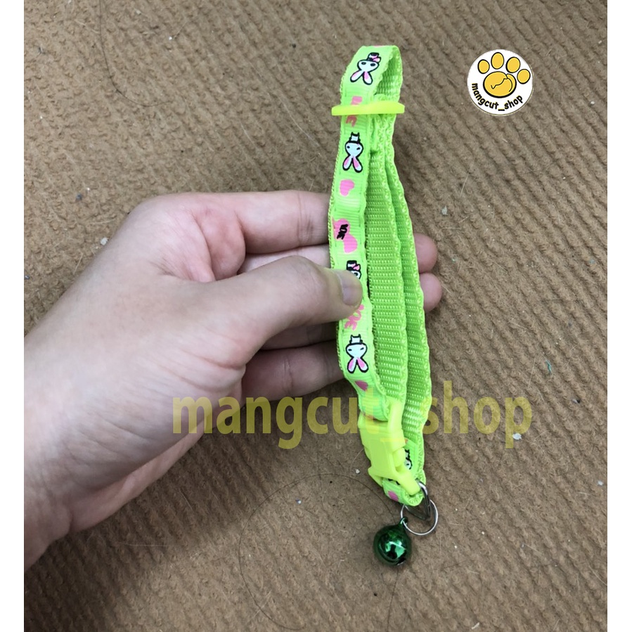 Vòng Cổ Chuông hoa văn hình thú Cho Chó Mèo nhiều màu sắc giá siêu rẻ