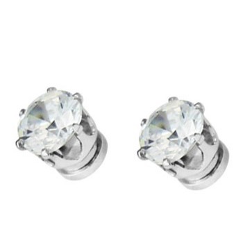 Bộ 2 bông tai nam châm NC01 (màu trắng) - Muasamhot1208