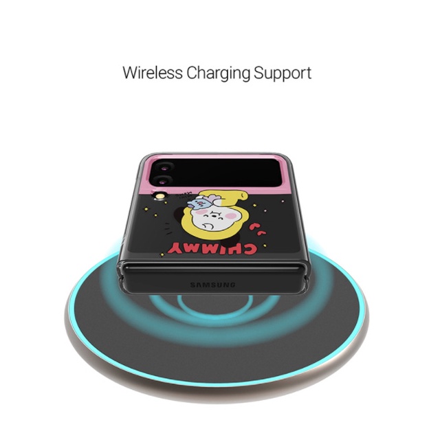 Bao da điện thoại nắp lật BT21 cho Z Flip 3 / Z Flip3 5G / Z Flip 4 / Z Flip4 5G