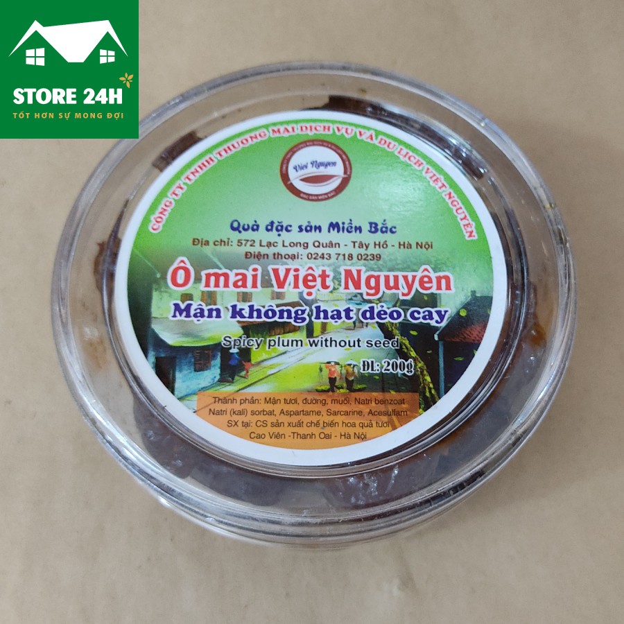 Mận không hạt dẻo cay đặc biệt loại 1, món ăn vặt thơm ngon Hà Nội - Store 24h