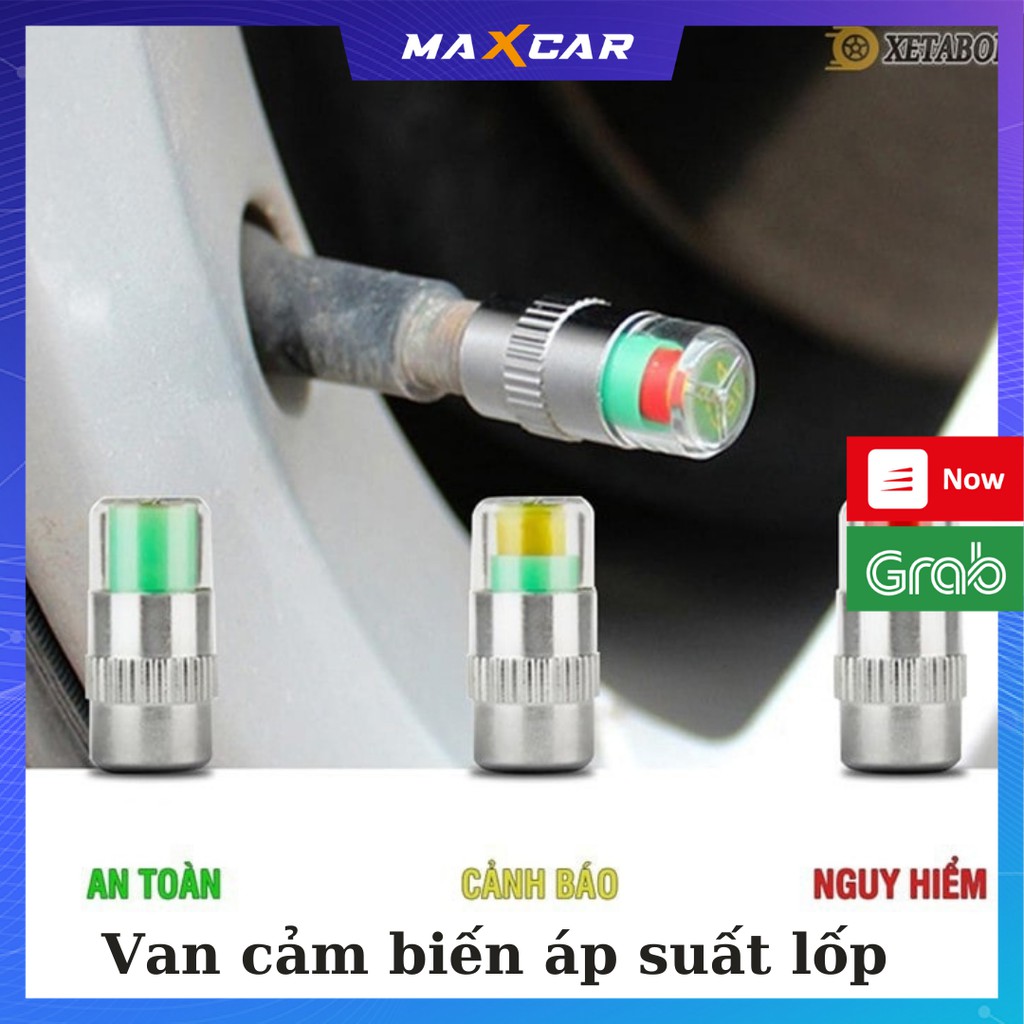 Đầu van cảnh báo áp suất lốp 3 mức độ