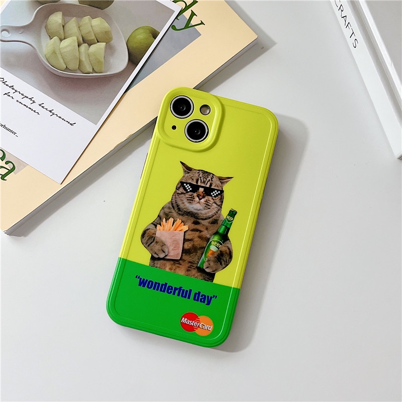 Hoạt Hình Ốp Điện Thoại Mềm Hình Mèo Vui Nhộn Cho iphone15 15pro 15promax 14promax 14 14pro 13 13pro 13promax 12 12pro 12promax 11