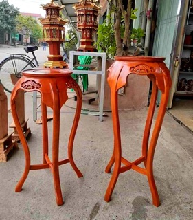 - đôn kiều gỗ lõi gụ - cao 80
