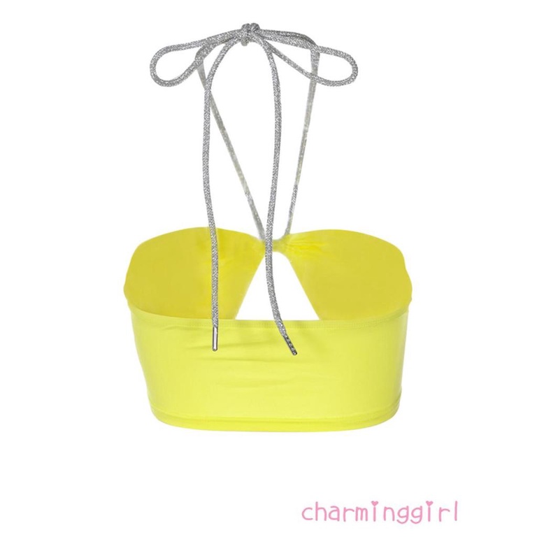 Áo Croptop Sát Nách Thiết Kế Hở Lưng Quyến Rũ