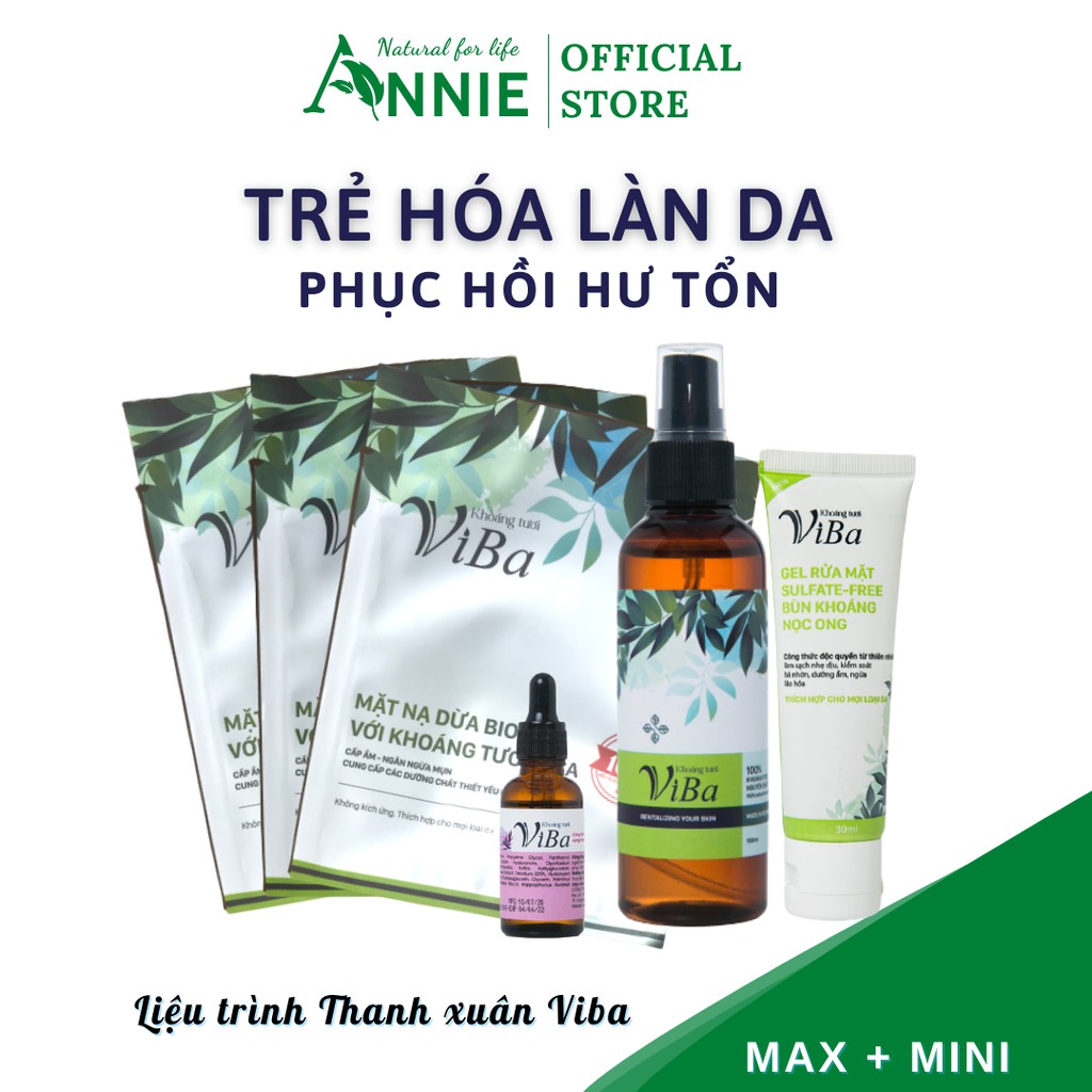 combo thanh xuân viba bộ sản phẩm chăm sóc da