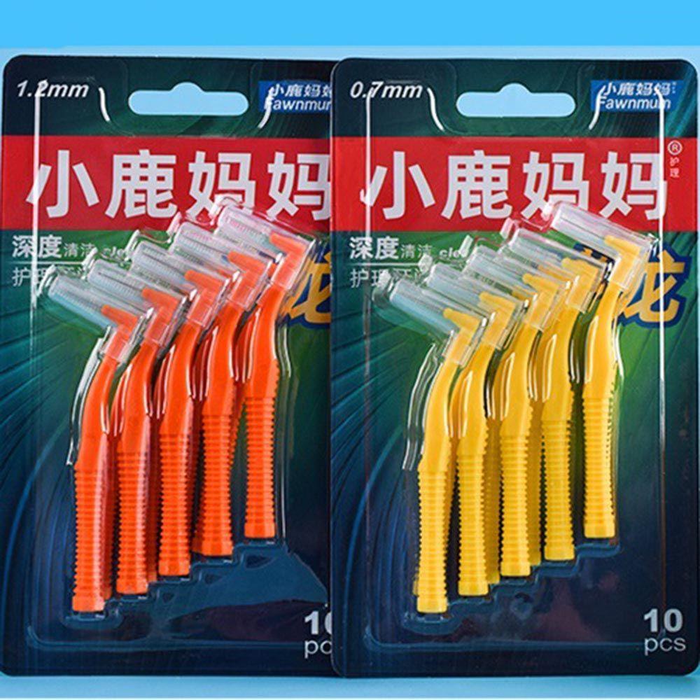 LEILY Soft Interdental Brush L-shaped Toothbrush Teeth Braces Gap Floss Health Tothpick Oral Hygiene Clean Teeth