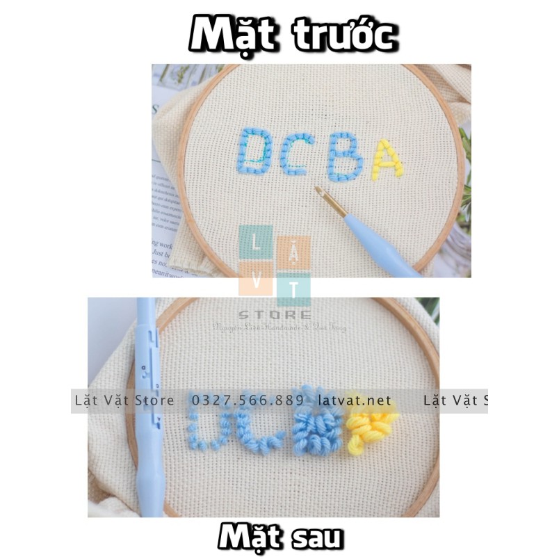 Loại bút thêu len xù, thêu nổi SKC 4 nấc chế độ xụ làm đồ HandMade, punch needle tools, hàng nhập khẩu chính hãng