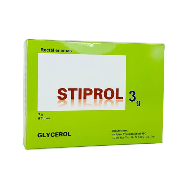 Gel thụt trực tràng, táo bón Stiprol 3g (dành cho trẻ em)