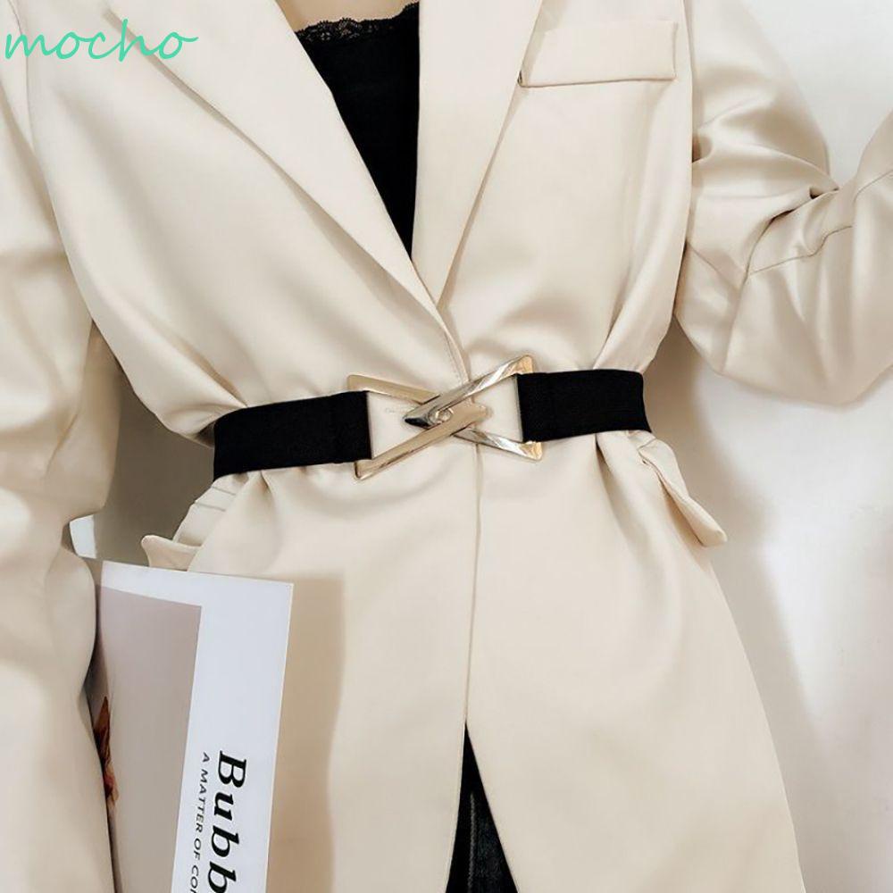 Thắt Lưng Vải Canvas Mỏng Khóa Kim Loại Hình Tam Giác Nhiều Màu Sang Trọng Cho Nữ