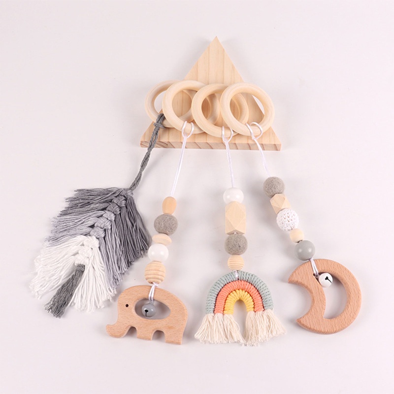 Bộ 4 Món Đồ Chơi Treo Cho Bé Sơ Sinh Mọc Răng
