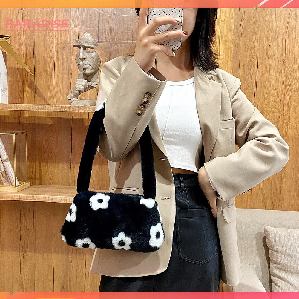 Túi Bông Kẹp Nách Nhỏ In Hoa Thời Trang Cho Nữ