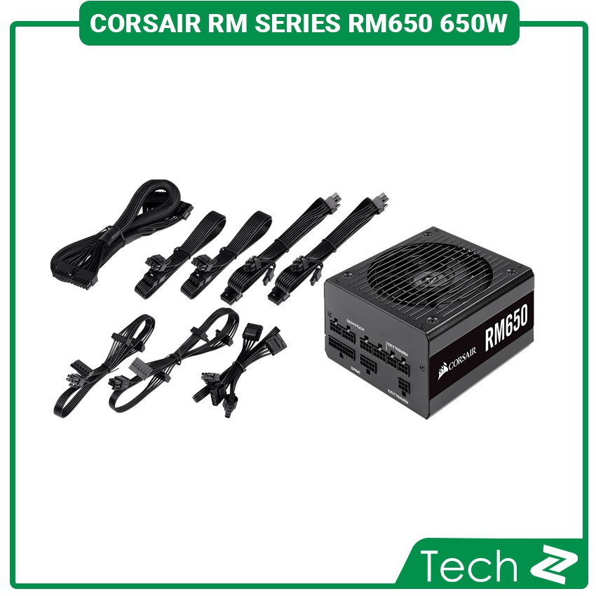 Nguồn Corsair RM Series RM650 650W (80 Plus Gold Certified Full Modular/Màu Đen)