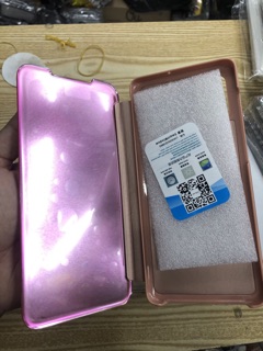 Bao da Samsung A71 kiểu gương thời trang