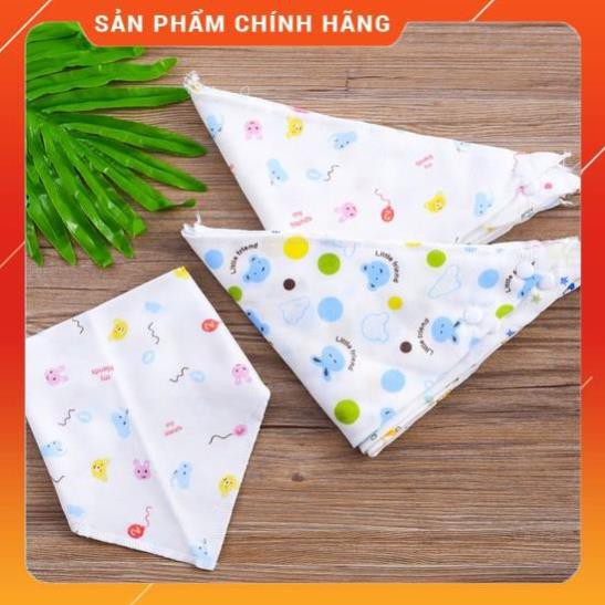 *giá tốt* Khăn yếm xô tam giác 2 lớp (có cúc bấm)