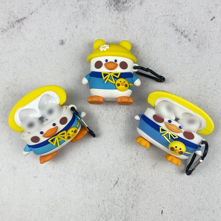 Case Airpods Vịt Mũ Vàng, Ốp Airpods Phong Cách và Dễ Thương cho đủ dòng 1/2/3/Pro - Mã TZAP320