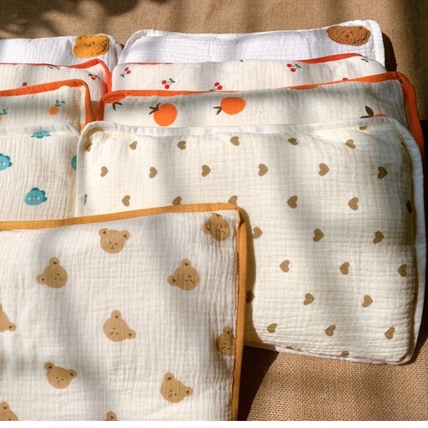 Gối xô Muslin em bé Miseo.vn gối ruột bông cao cấp mềm mỏng thoáng khí êm ái cho bé sơ sinh đến 2 tuổi
