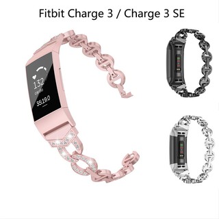 Dây đeo kim loại thay thế cho đồng hồ thông minh Fitbit Charge 3
