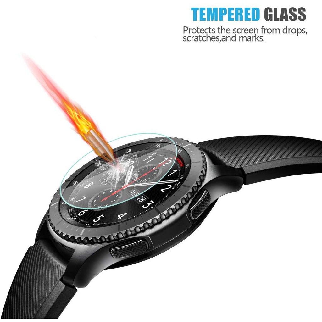 2pcs Tempered Glass Samsung Galaxy watch 46mm Gear S3 Frontier /Gear sport/Galaxy Watch 42mm Premium Screen Protector