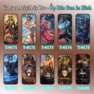 Ốp lưng Vsmart Aris/ Aris Pro dẻo đen in hình tướng LQ mobile