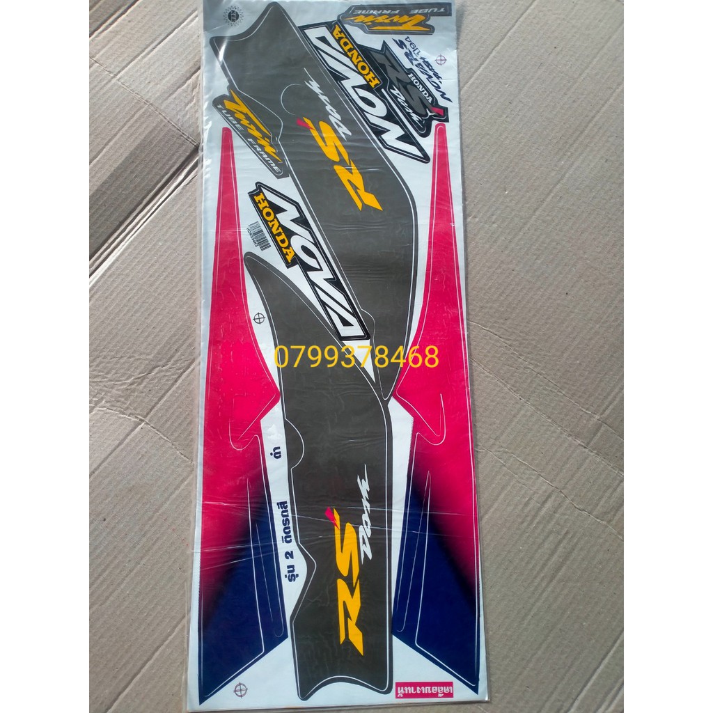tem nova dash new zin thái đời 94 đen xám