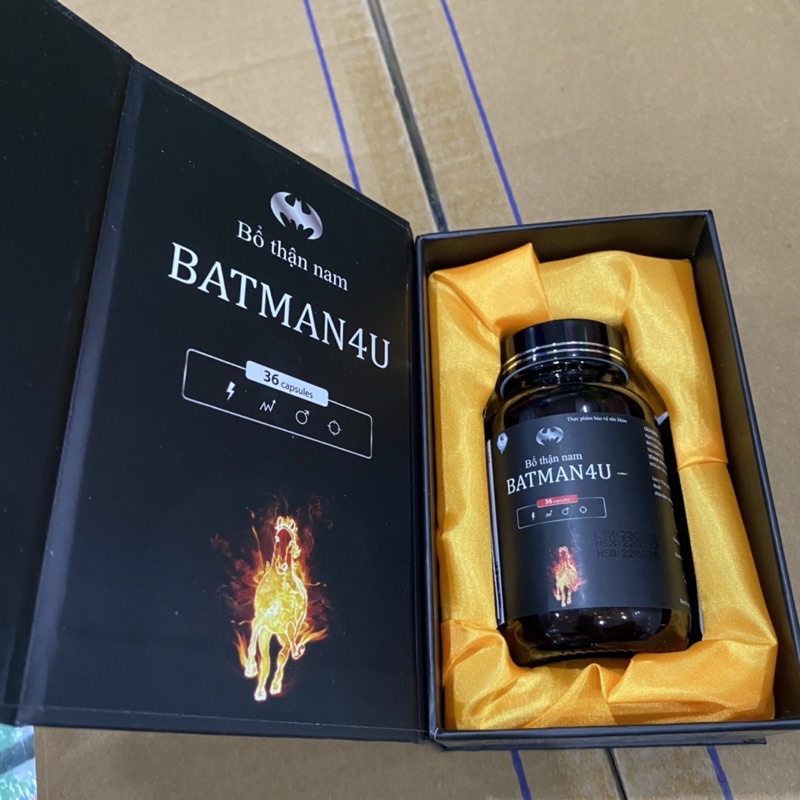 Viên BỔ THẬN NAM BATMAN4U Hộp 36 viên hỗ trợ bổ thận ,Batman 4u tăng cường chức năng sinh lý nam