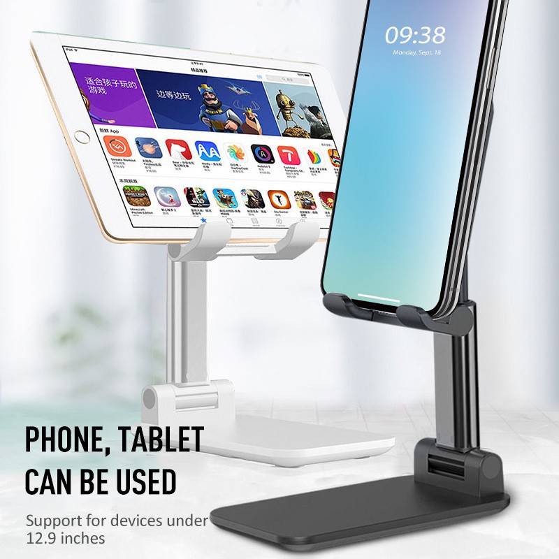Giá đỡ điện thoại / máy tính bảng làm từ kim loại có thể gấp gọn sử dụng tiện lợi