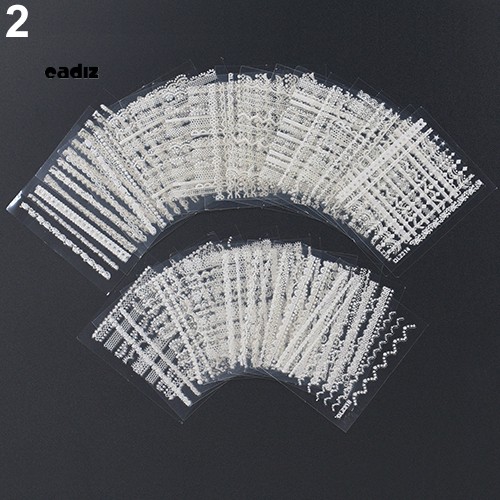 [Hàng mới về] Set 30 tờ sticker dán móng tay họa tiết ren 3D thời trang chất lượng cao
