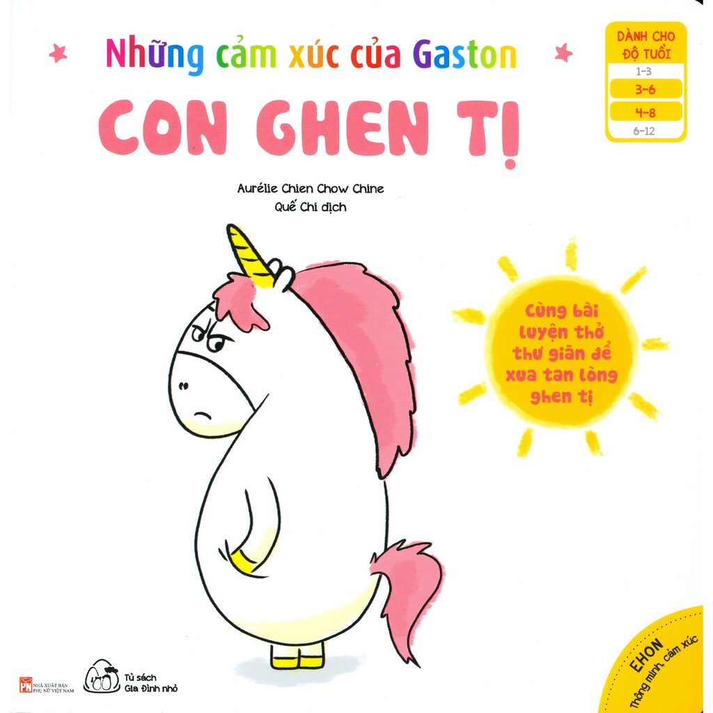 Sách Ehon Thông Minh, Cảm Xúc - Những Cảm Xúc Của Gaston - Con Ghen Tị (Dành Cho Trẻ 3-8 Tuổi)