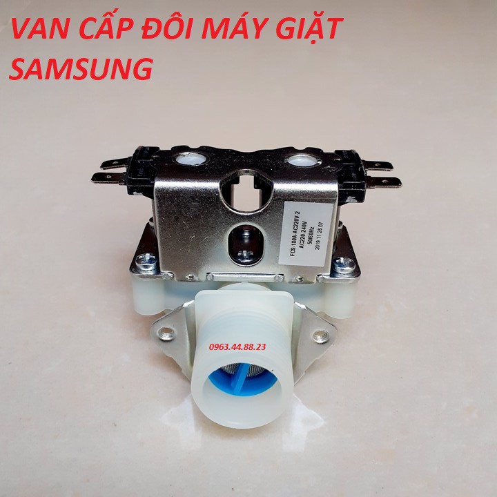 van cấp nước máy giặt samsung- van cấp nước đôi [ van đôi samsung ]