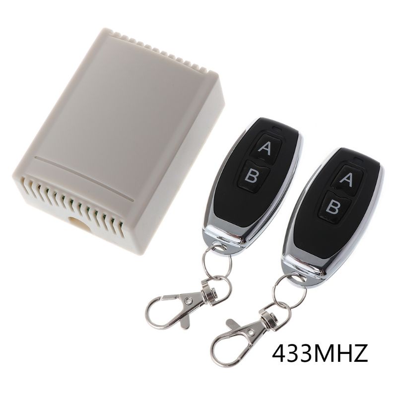 Bộ 2 Remote Điều Khiển Không Dây DC12V-24V Hai Phím Cho Rèm Cửa Ga Ra Vào 315 / 433Mh