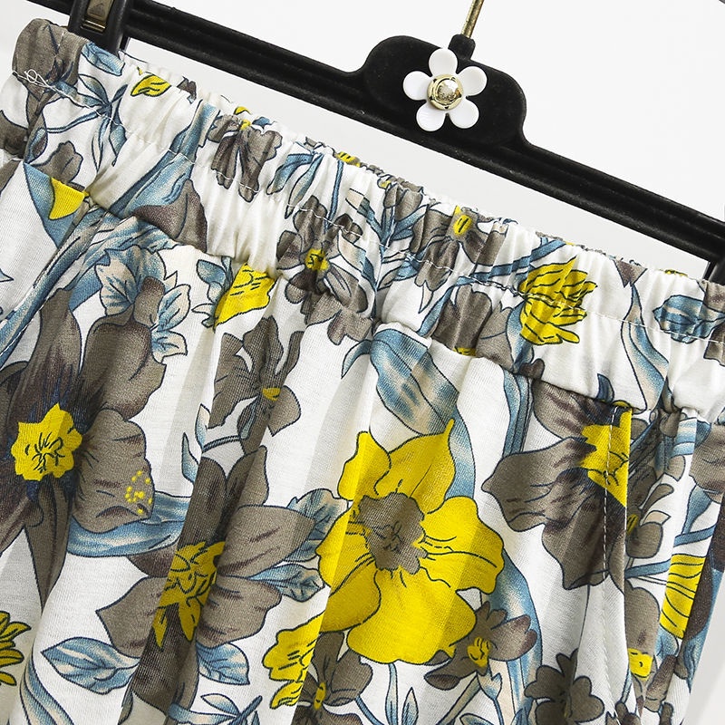 Chân Váy Cotton Dáng Chữ a In Họa Tiết Hoa/Chấm Bi Nhiều Màu Sắc Xinh Xắn Cho Nữ