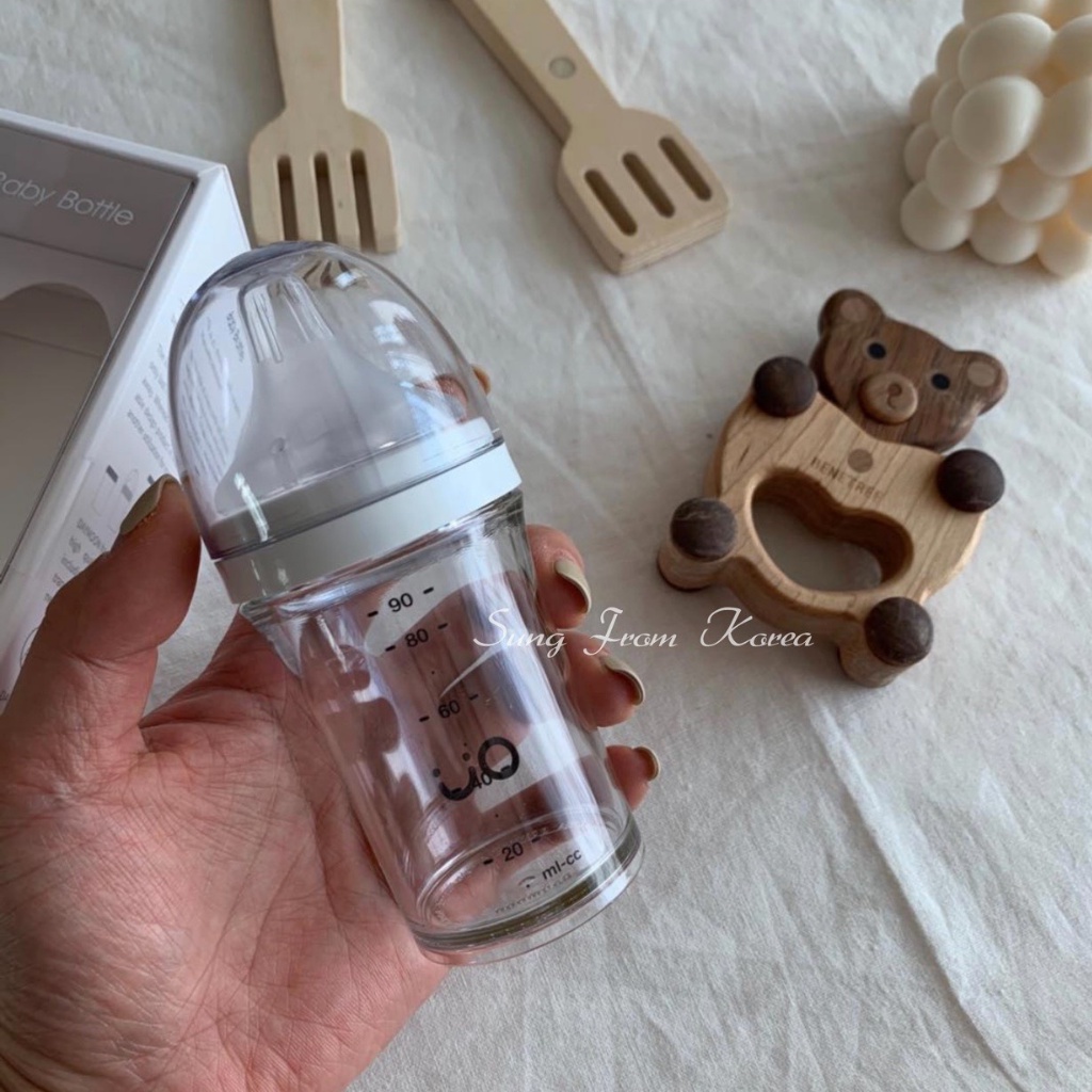 Bình sữa OUWISH Chính hãng Hàn Quốc 140ml/260ml và lẻ 1 núm ti Ouwish cho bé