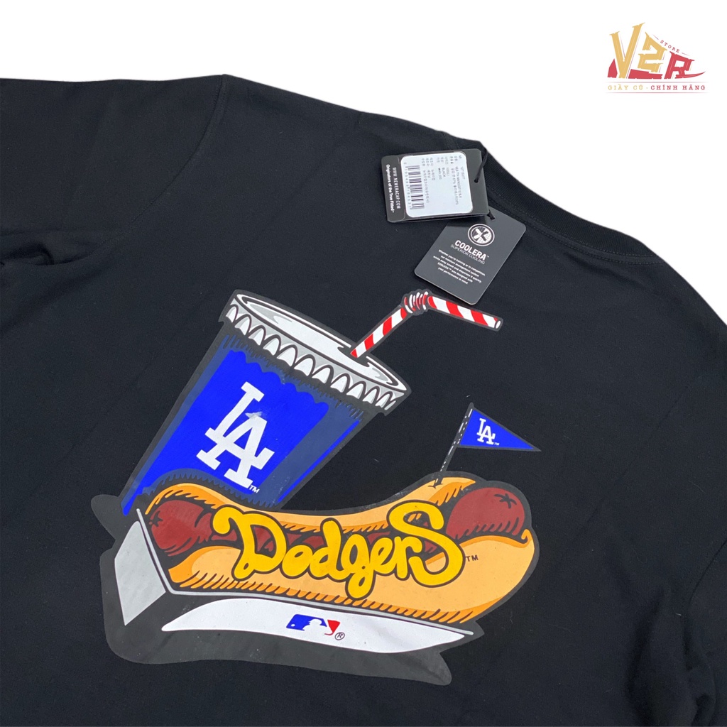 Áo Thun New.e.ra M.L.B Dodgers Hot.dog Black 💥💥💥