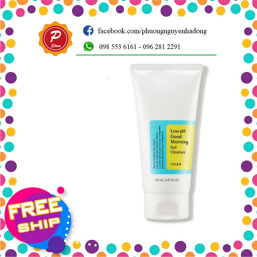 Sữa rửa mặt COSRX Low PH Good Morning Gel Cleanser