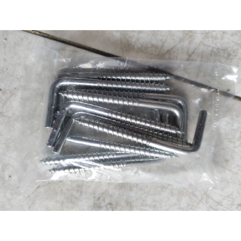 combo 10 Móc treo đồ chữ L,móc bắt tường treo đồ