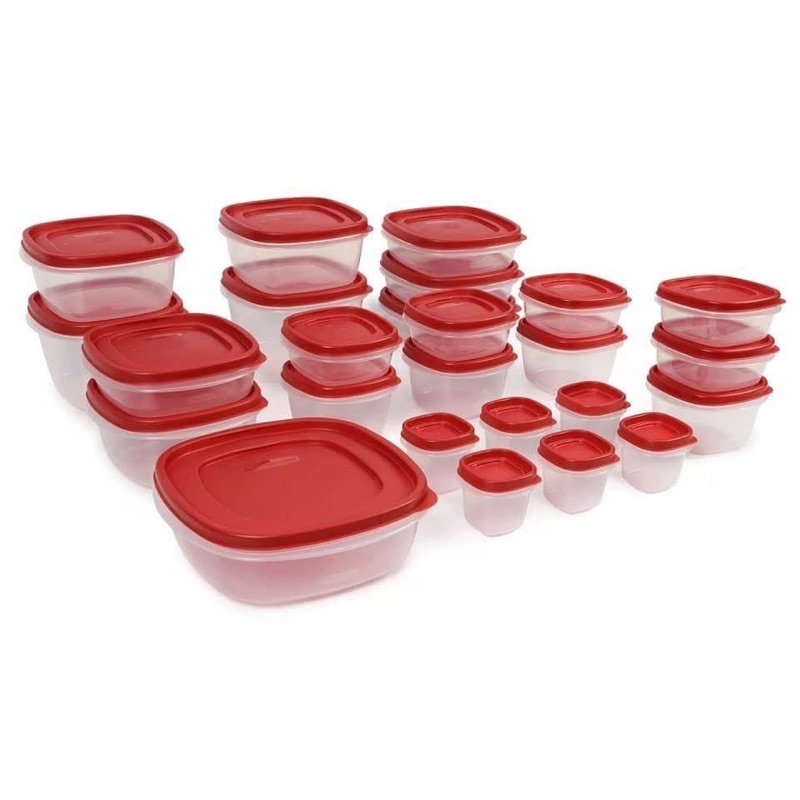 Bộ hộp nhựa đựng thực phẩm Rubbermaid 25 hộp và 15 hộp của Mỹ.