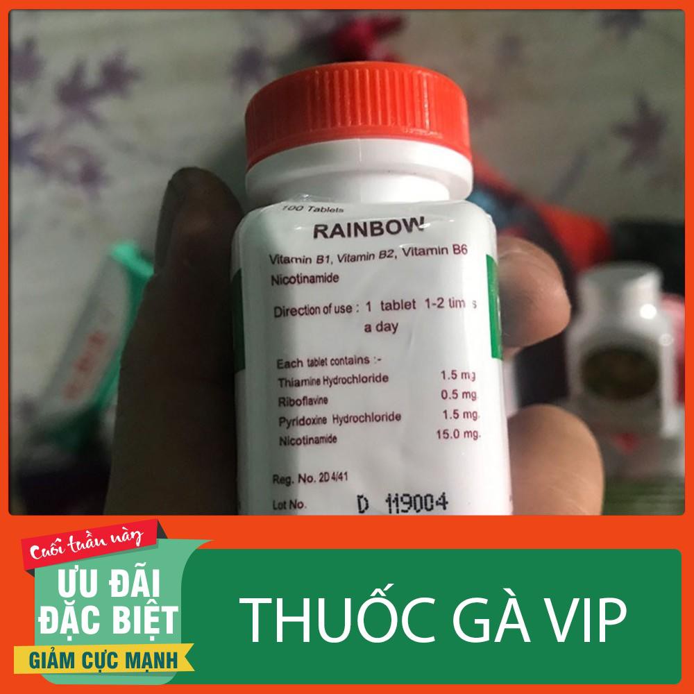 Thuốc kích lực cho gà chọi Vitamin cho gà đá RainBow giúp gà tăng cơ bắp vô chế độ đá