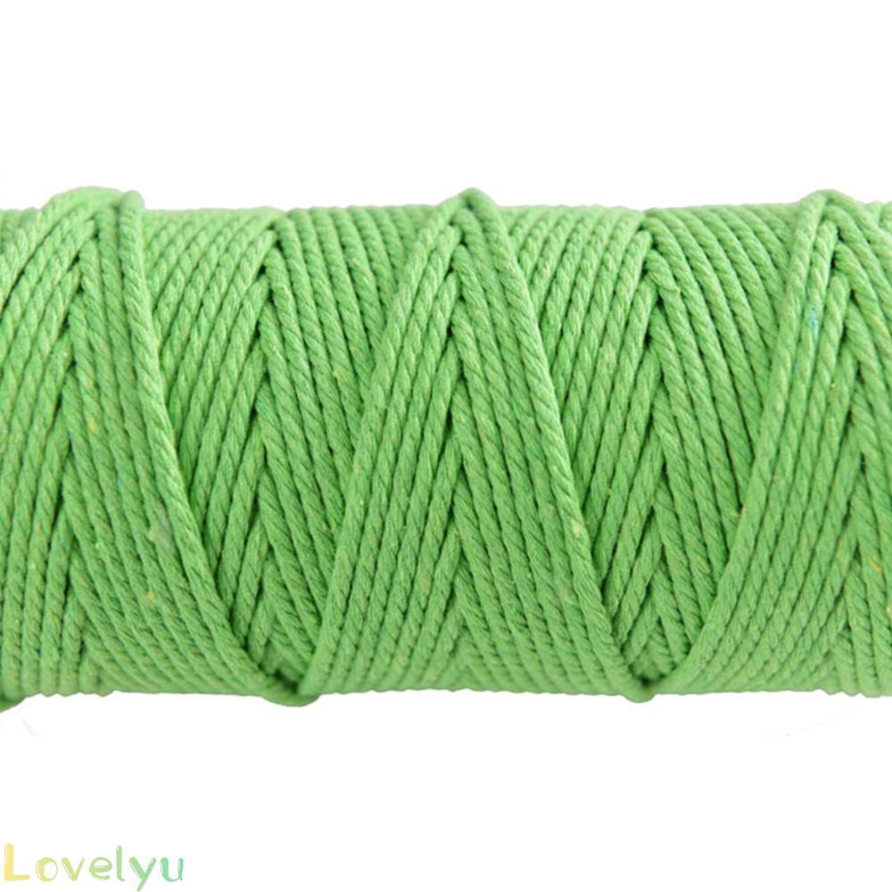 Rope Supply Cotton 100M 3mm Cord Hemp Making String Single Pipping Macrame Home 100m Woven 3mm*100m Coloured Rope