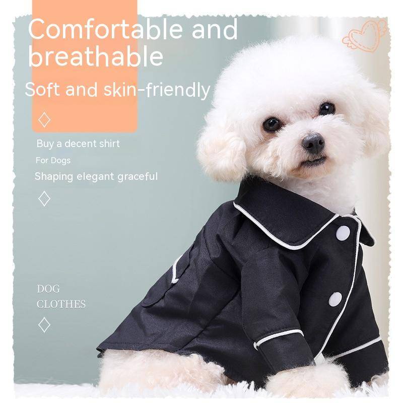 Bộ Đồ Ngủ Pijama Phong Cách Pháp Nhỏ Thoải Mái Cho Thú Cưng