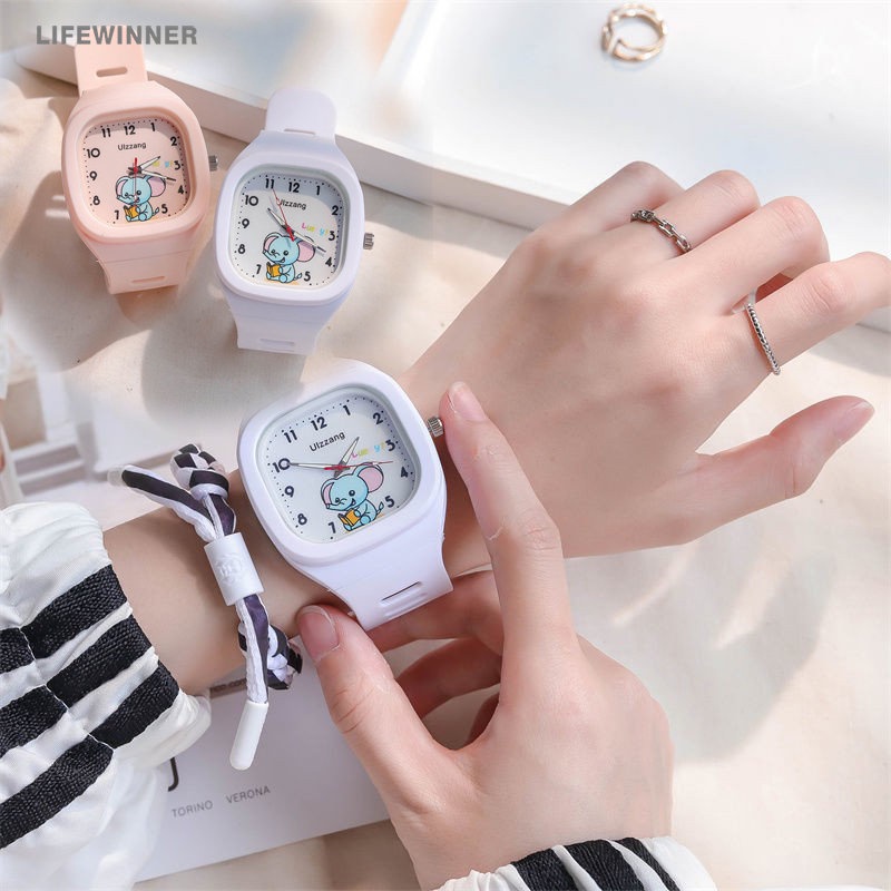 Đồng hồ đôi Điện Tử Có Đèn LED Họa Tiết Hoạt Hình Dành Cho Bé Trai Bé Gái
