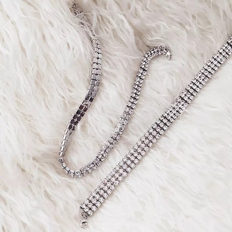 Vòng cổ choker đính đá quý nhân tạo thời trang cho nữ