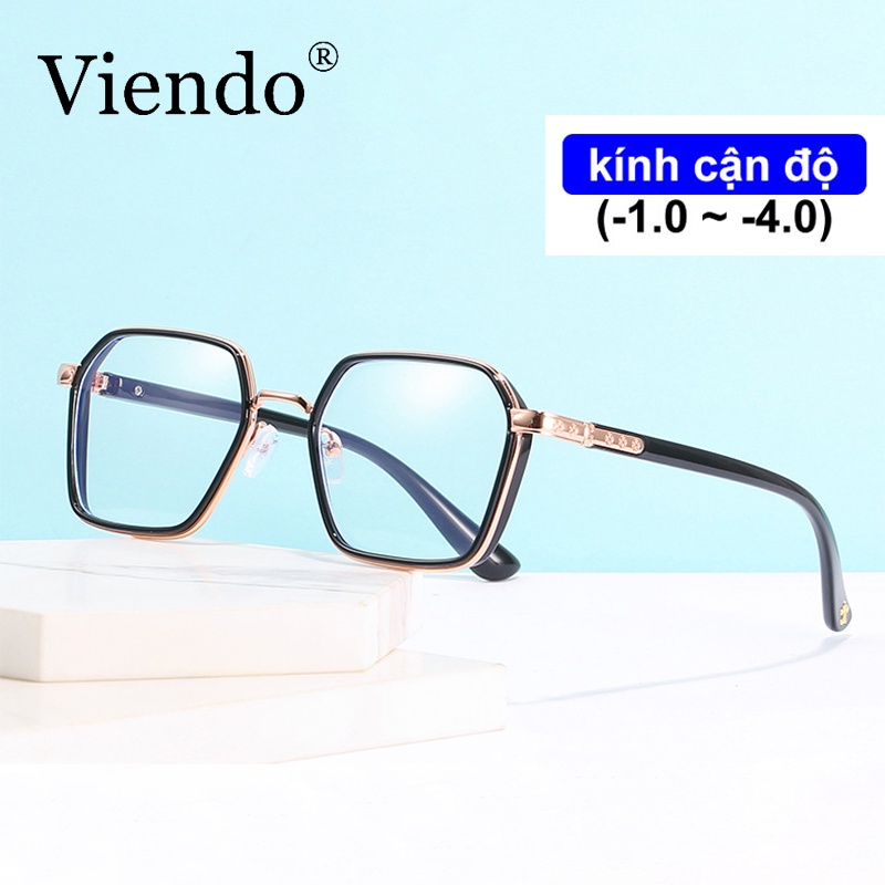Kính cận VIENDO chống ánh sáng xanh thời trang cho nam nữ (có độ cắt theo yêu cầu