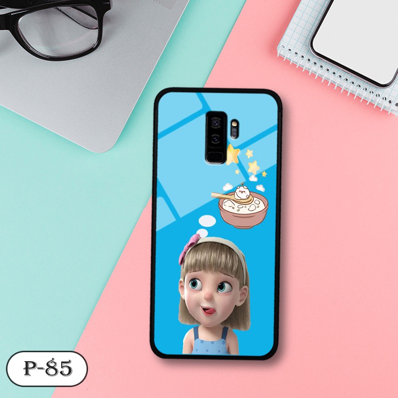 [Mã ELORDER5 giảm 10K đơn 20K] Ốp kính in hình cute Samsung S9 Plus