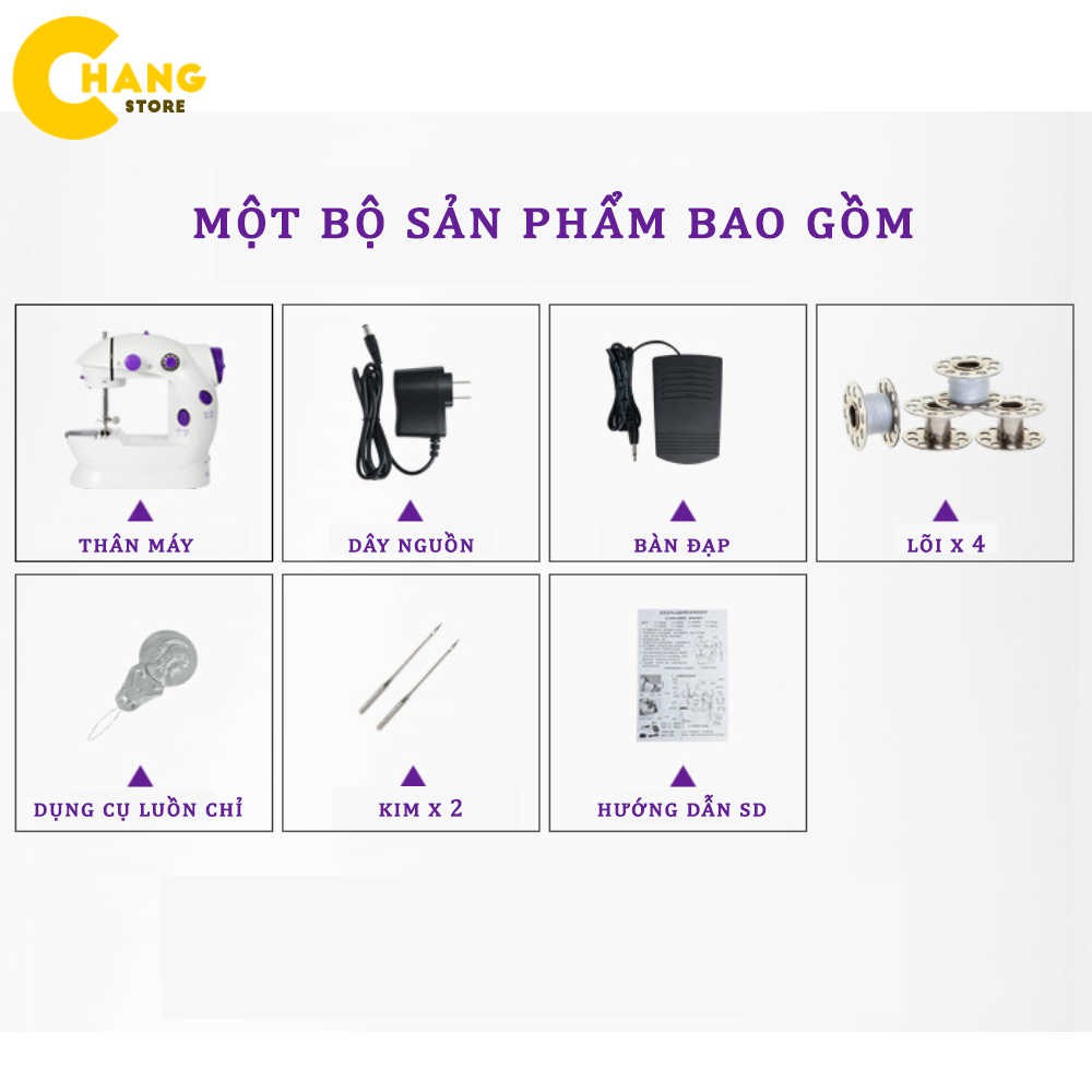 Máy May Gia Đình - Máy May Mini Thiết kế nhỏ gọn, tiện lợi