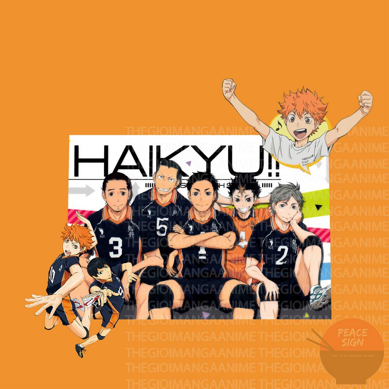 Tấm Postcard giấy 260gsm cao cấp HAIKYUU VUA BÓNG CHUYỀN A5 anime chibi ảnh đẹp nhiều mẫu